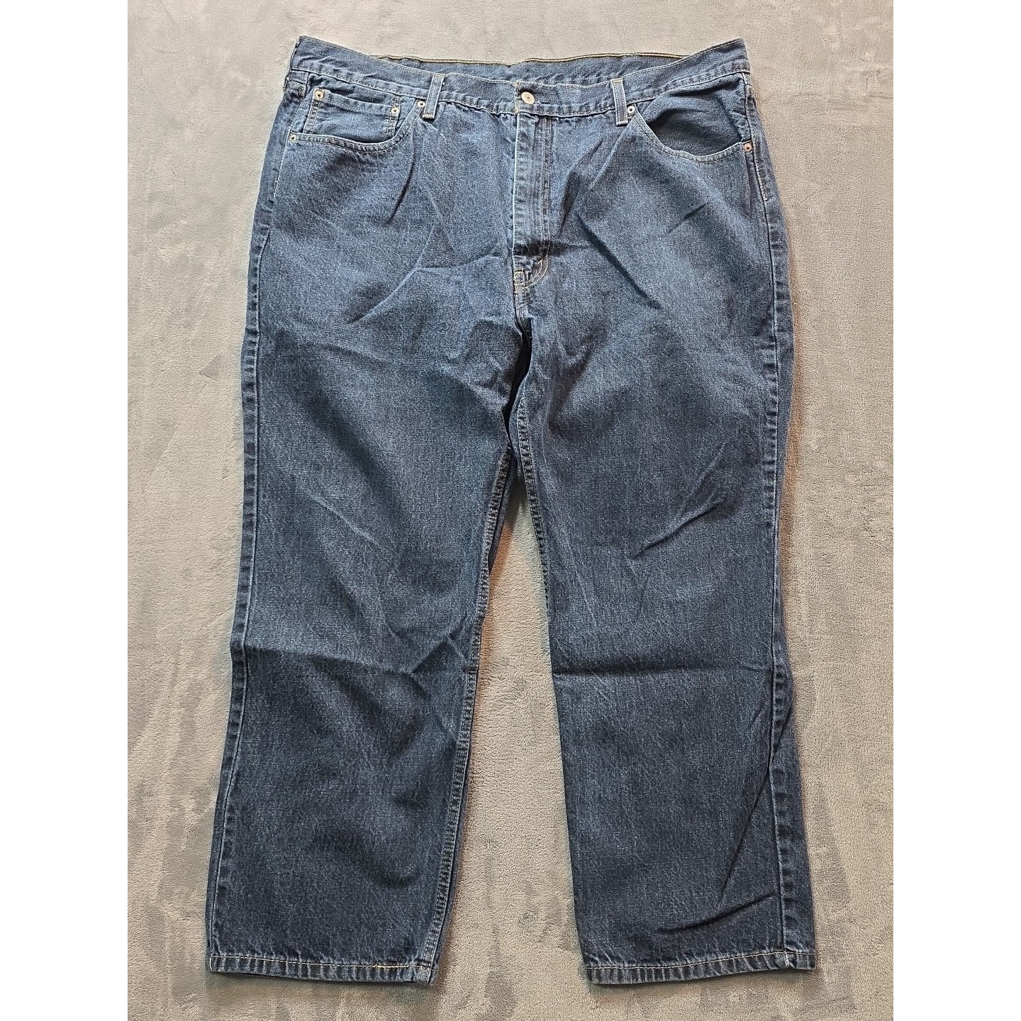 Levi's 559 Jeans Mens 44x30 Blue Relaxed Straight Leg 100% Cotton Dark Wash